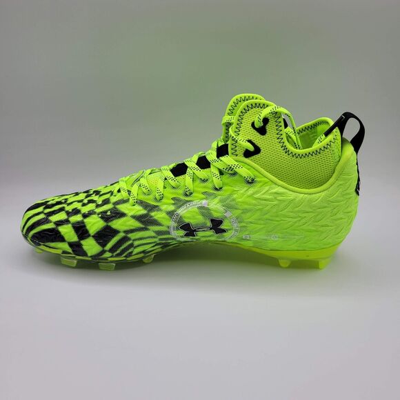 Under Armour Football Cleats Mens 12 Green Spotlight Clone MC LE 3026336-300 - Picture 8 of 16